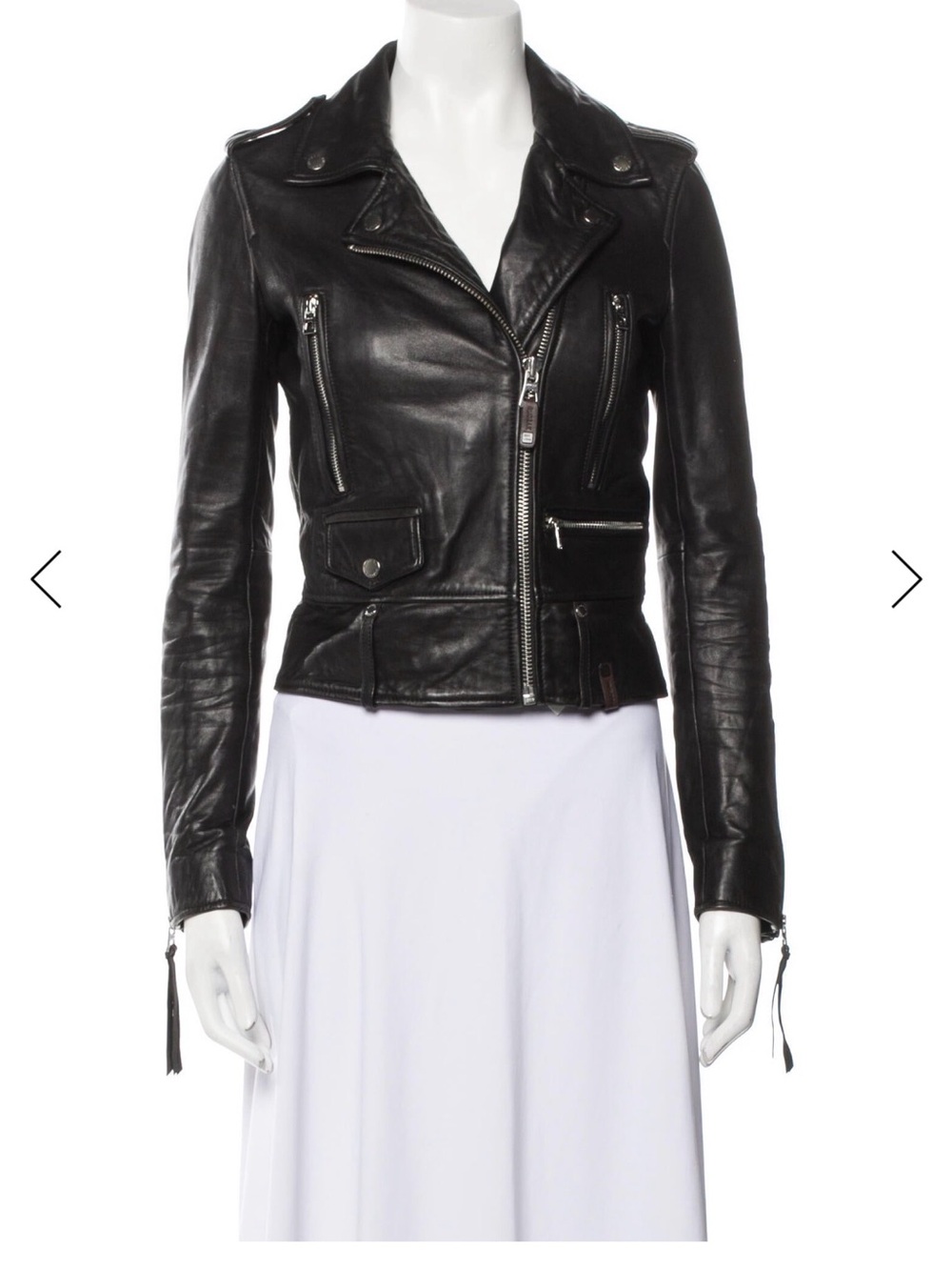 RUDSAK Black Leather Asymmetric Moto Jacket